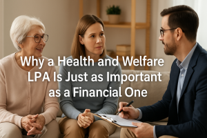 Advisor discussing Health and Welfare Lasting Power of Attorney with a family – Viva Planning